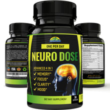 Load image into Gallery viewer, Neuro Dose – Advanced Nootropic for Memory, Focus, Clarity, and Mood