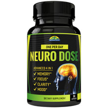 Load image into Gallery viewer, Neuro Dose – Advanced Nootropic for Memory, Focus, Clarity, and Mood
