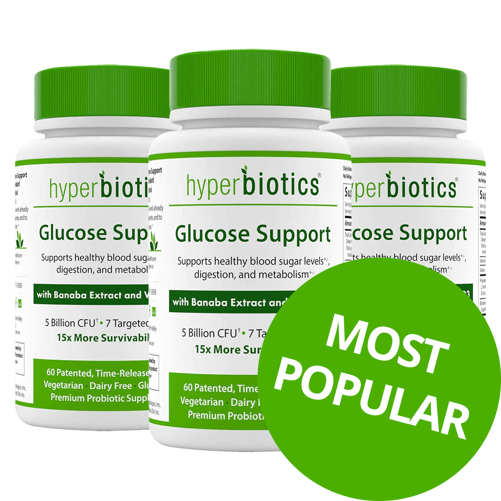 Hyper Biotics Glucose Support 3 Bottle